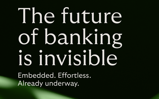 Infographic showing the future of banking is invisible