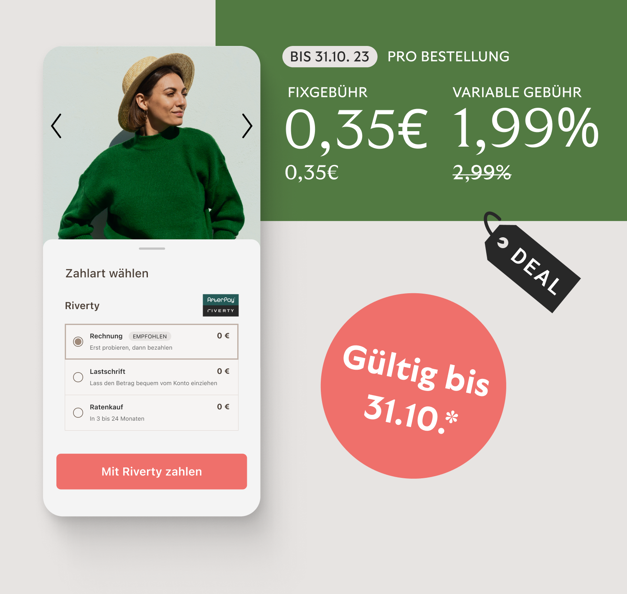Riverty Buy Now Pay Later Angebot