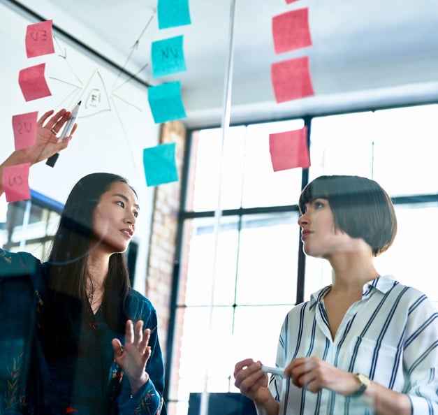 two women working in innovation & strategy