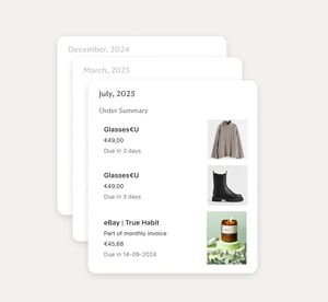Invoice list