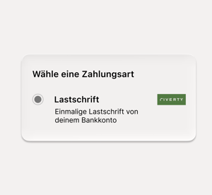 Customer selects invoice at checkout