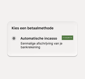 Customer selects invoice at checkout