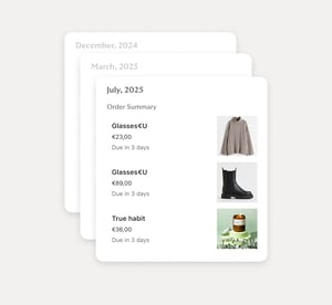 Receive one invoice monthly and combine all your payments in one.