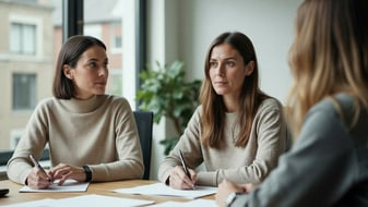 Diskussion von 3 Personen 