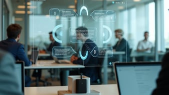 Meeting von 3 Personen