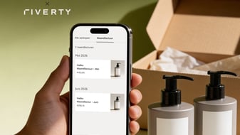Phone screen with monthly invoice