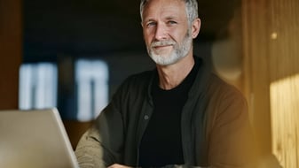 Man with a laptop