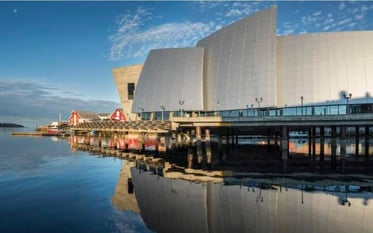 The striking architecture of the Norwegian Coastal Museum in Rørvik