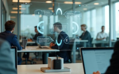 Meeting von 3 Personen