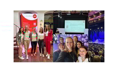 Collage aus Bildern von Events, an denen unser Netzwerk "United Women" teilgenommen hat