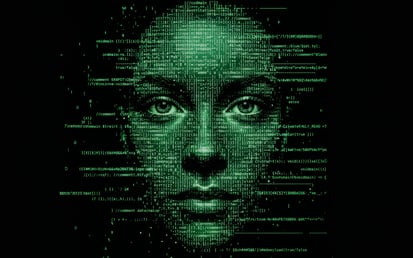 Digitized woman