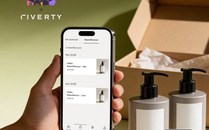 Phone screen with monthly invoice