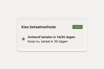Customer selects invoice at checkout