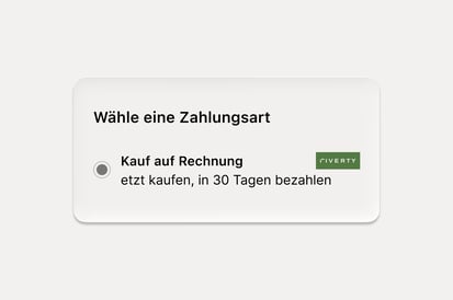 Customer selects invoice at checkout