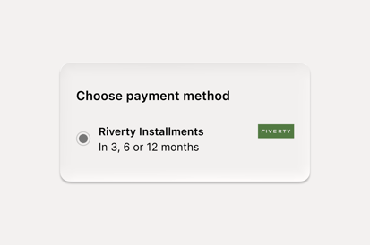 Customer selects invoice at checkout
