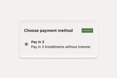 Customer selects invoice at checkout