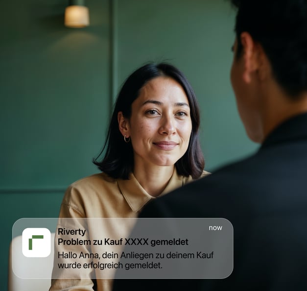 dispute notification Riverty app