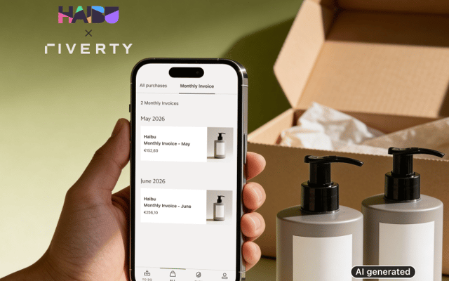 Phone screen with monthly invoice