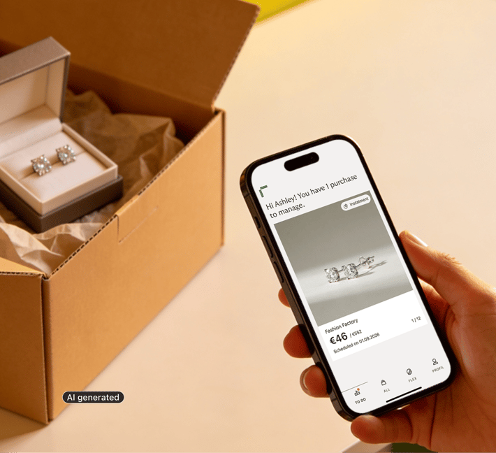 Phone displaying purchase payment reminder