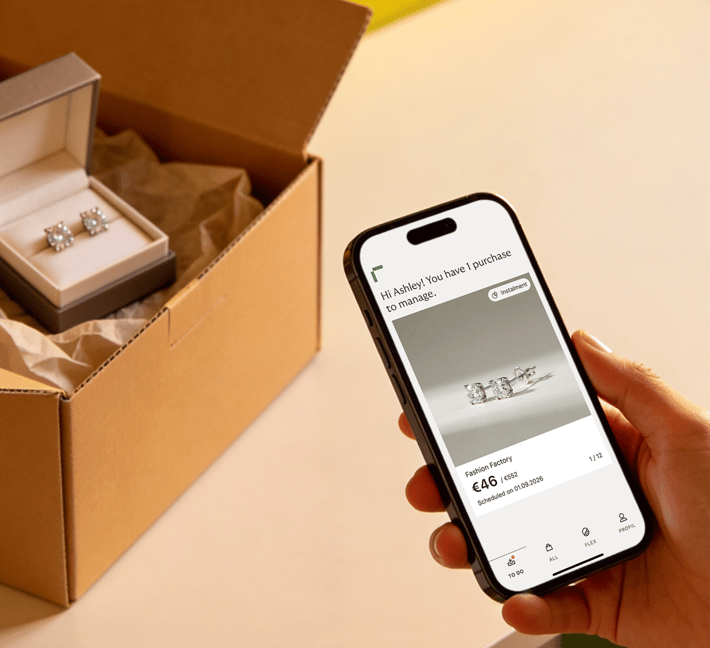Phone displaying purchase payment reminder