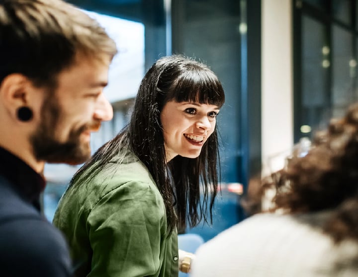 Man and Woman discussion with another woman