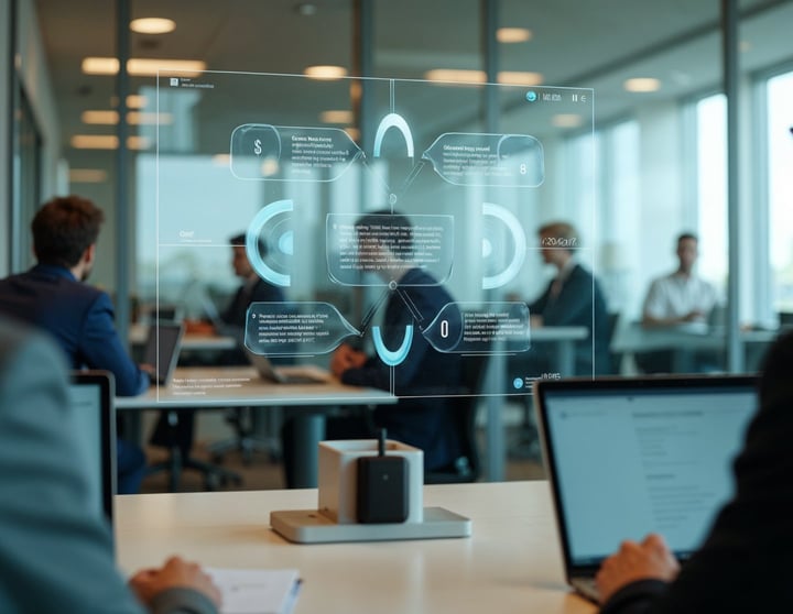 Meeting von 3 Personen