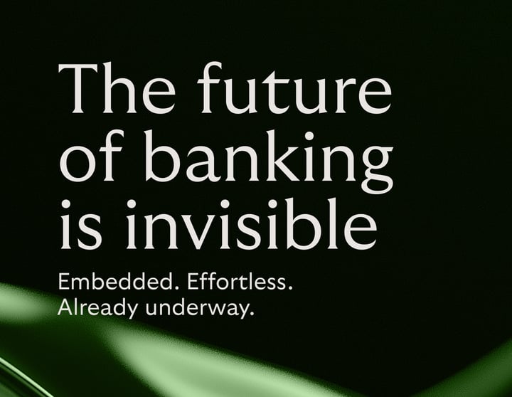 Infographic showing the future of banking is invisible