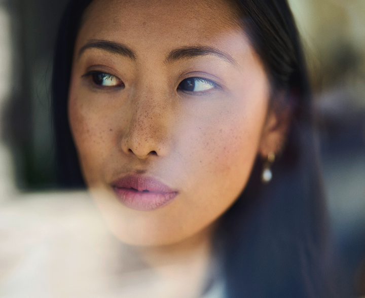 A close-up photo of a woman 