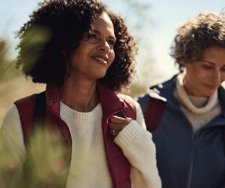 Two women in nature