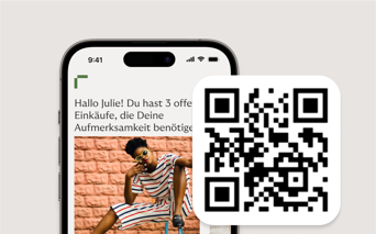 Riverty App mit QR-Code zum Download.
